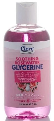 Clere Soothing Rosewater Glycerine 250ml